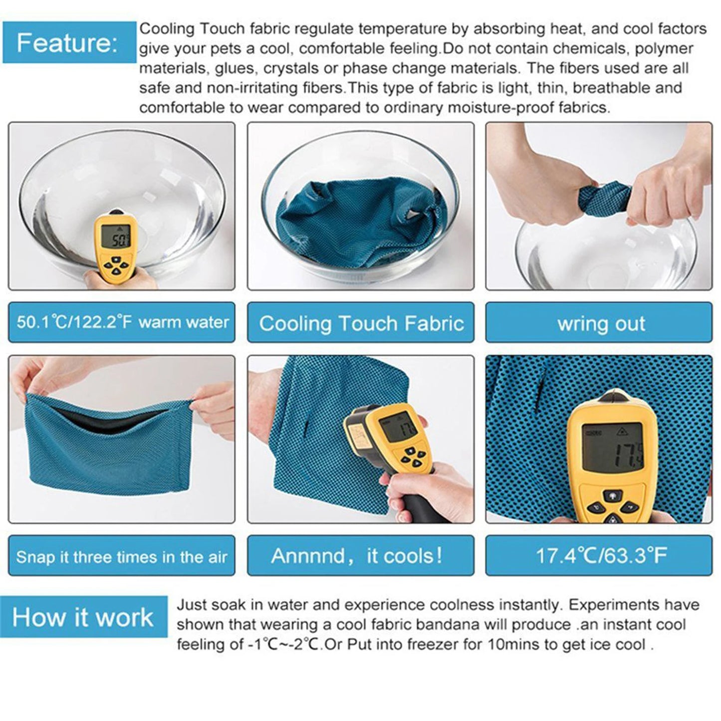 Chill Pup Breathable Cooling Collar.