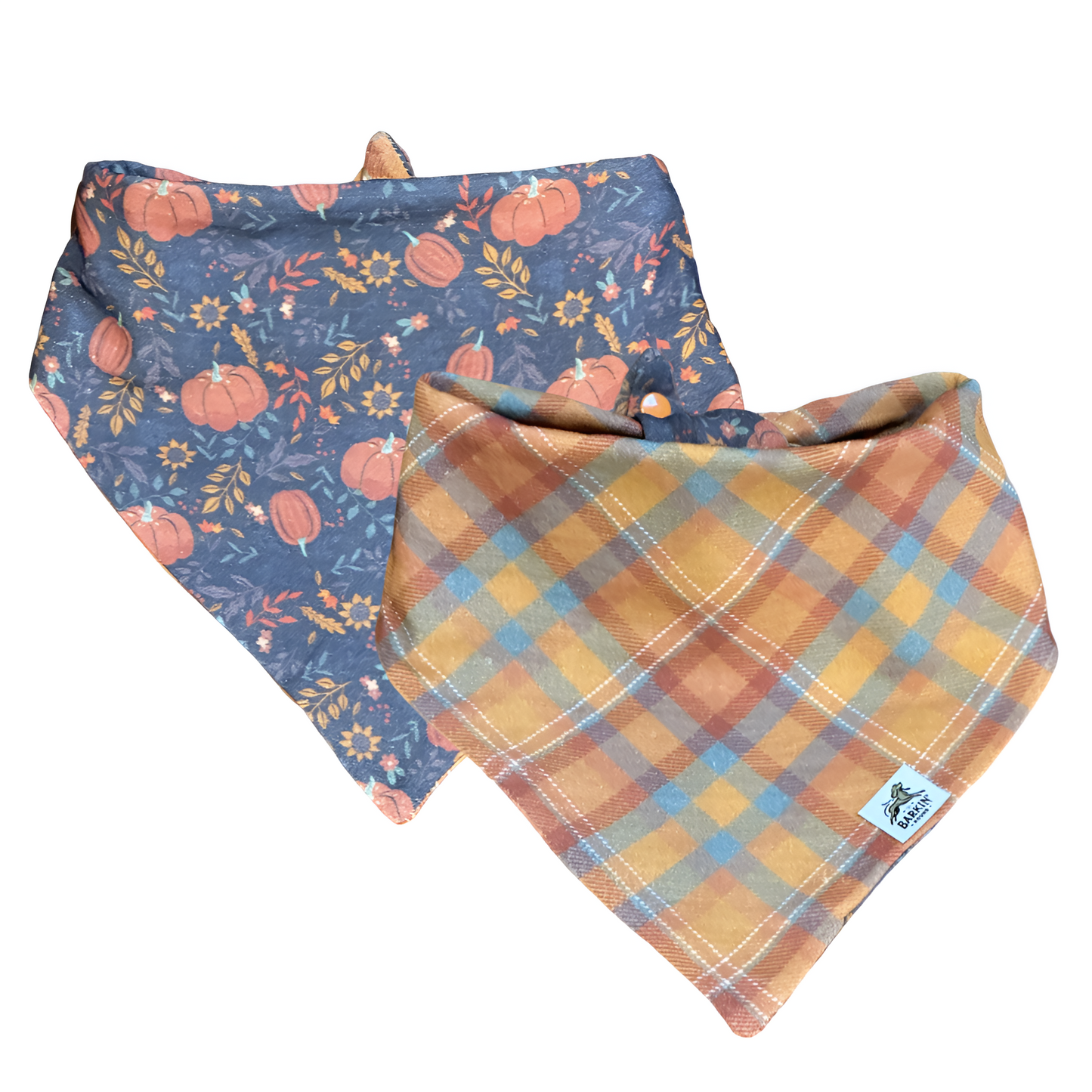 *New* Autumn Plaid and Pumpkin Harvest (Reversible).