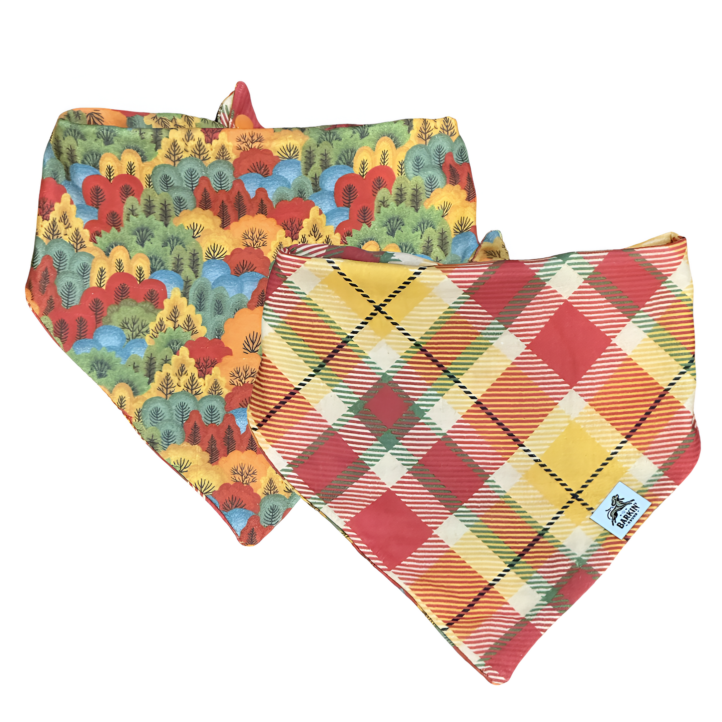 *New* Harvest Plaid and Autumn Leaves (Reversible).