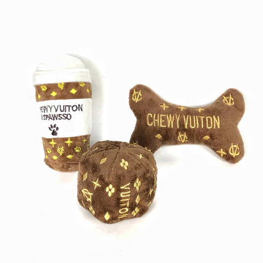 Chewy Vuiton Designer Plush Dog Toy